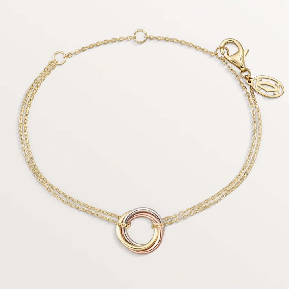 Authentic Cartier Trinity Bracelet 18 K Gold